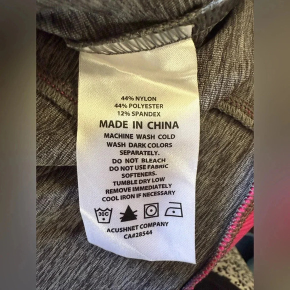 FootJoy Women’s Gray & Pink 1/4 Zip Long Sleeve Golf Pullover - Size Large - Picture 7 of 8